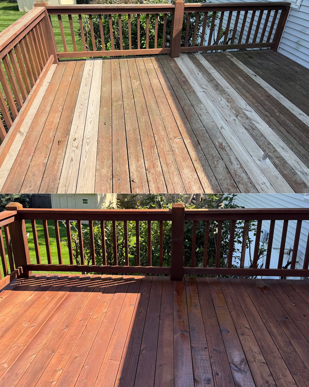 Deck Cleaning & Staining Project – Omaha, Nebraska